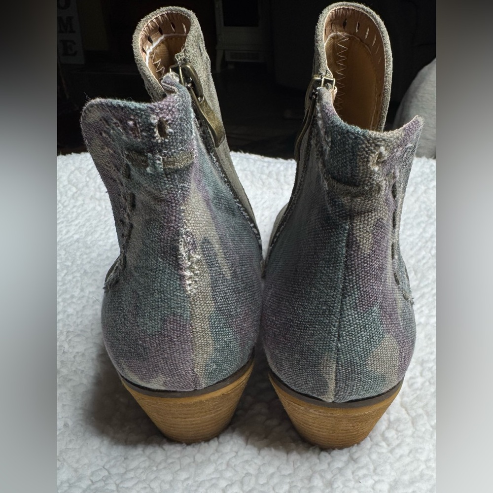 Corkys Index Green Camouflage Booties Sz 11 - Picture 6 of 15